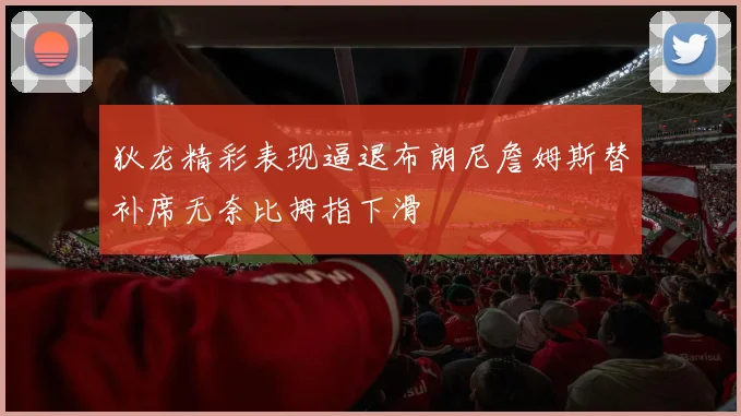 狄龙精彩表现逼退布朗尼詹姆斯替补席无奈比拇指下滑